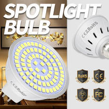 LED GU10 Spot light Bulb E27 LED Halogen lamp 220V E14 Spotlight MR16 LED GU5.3 48 60 80leds Lampara B22 Home Flood Night Light 2024 - buy cheap