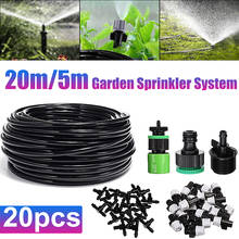 20M DIY Drip Irrigation System Automatic Watering Garden Hose Micro Drip Garden Watering Kits with Adjustable Drippers 2024 - buy cheap