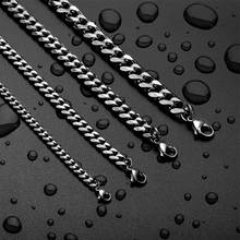 wholesale 2020 bracelet men's stainless steel cuba link chain on hand gold chain bracelet beads hip hop couple bracelet punk 2024 - buy cheap