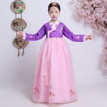 Hanbok-fantasia europeia 2020, vestido coreano tradicional para meninas, roupa para cosplay 2024 - compre barato