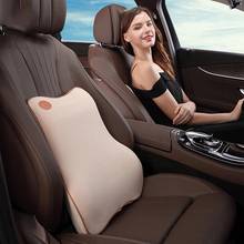 Ergonomic Design Car Backrest Pillow Christmas Gift Slow Rebound Memory Foam Pillow Car Seat Back Cushion Relieve Lumbar Pain 2024 - buy cheap