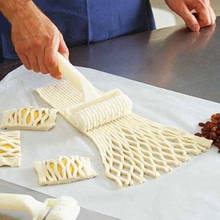 MJ113 мини-кухня для выпечки теста хлеба печенья пирога пиццы кондитерский решетчатый роликовый резак Пластиковая Сетка роликовый резак варочная панель 2024 - купить недорого