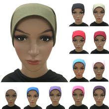 Gorro interior de algodón para mujer, turbante musulmán, Bandana, gorros Ninja, gorro árabe 2024 - compra barato