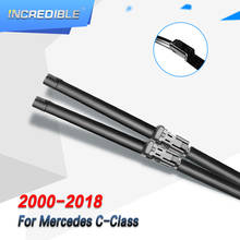 Lâminas de limpeza incríveis, lâminas de limpeza para mercedes benz c classe w203 w204 w205 c160 c180 c200 c230 c240 c250 c270 c280 c320 c350 c400 c450 amg 2024 - compre barato