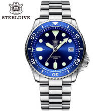 STEELDIVE 1996 SKX007 NH35 Automatic Mechanical Watch Sapphire Crystal Ceramic Bezel C3 Luminous 316L Steel Diver Watch 200m 2024 - buy cheap