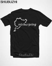 Nurburgring Nordschleife Логотип Гонки Мотоспорт для мужчин футболка хлопок хип хоп Забавные футболки, мужские s футболки sbz3241 2024 - купить недорого