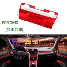 Embellecedor Central de aire acondicionado para Honda CIVIC 2016 2017, fibra de carbono, ABS, rojo, 1 ud. 2024 - compra barato