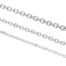 1 meter Stainless steel Chain round Necklace DIY material High Quality Diy Jewelry Findings Accessories 2024 - buy cheap