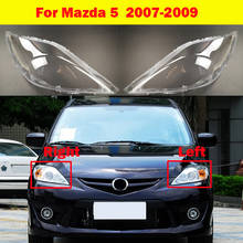 Carcasa transparente para faro delantero de coche Mazda 5, pantallas de lámpara, cubierta de lente, 2007-2009 2024 - compra barato