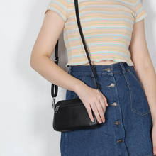Женская мини-сумка через плечо из натуральной кожи SOUTH GOOSE, модная дизайнерская однотонная маленькая сумка с клапаном, повседневная сумка-мессенджер через плечо 2024 - купить недорого