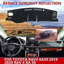 Car styling Suede  Dashmat Dashboard custom Cover Pad Dash Mat Carpet for Toyota Rav4 XA50 2019 2020 RAV 4 XA 50 2024 - buy cheap