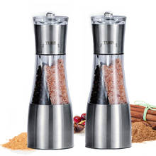 2 in 1 Seasoning Grinding Stainless Steel Manual Pepper Grinder Salt & Pepper Mill Grinder Accessories for Cooking Kitchen Tools 2024 - buy cheap
