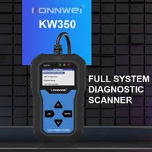 KONNWEI-herramienta de diagnóstico de coche KW350, autoescáner profesional OBD2, lector de códigos para VW/Audi/Skoda/Seat, revisión de luz del motor 2024 - compra barato