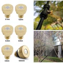 10pcs/20pcs Water Spray Nozzle Sprinklers Misting Outdoor Cooling System Brass Misting Nozzles 0.1/0.2/0.3/0.4/0.5/0.6 mm 2024 - buy cheap