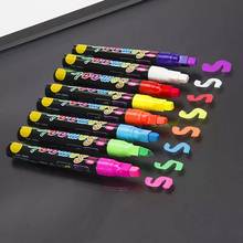 8pcs/set Highlighter Fluorescent Liquid Chalk Pen Marker Glass Windows LED Board Blackboard Glass Painting Graffiti 2024 - buy cheap