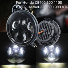 Brighter 7inch LED Headlight Motorcycle Accessories Hi Low beam lamp Lighting For Honda CB 400 500 Plug & Paly 2024 - buy cheap