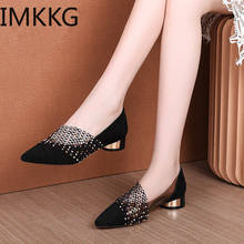 Elegant black Pointed Toe Flat Shoes Women crystal Flats Fashion Slip on Ladies Shoes lady slip on ballet Office shoes F90364 2024 - buy cheap