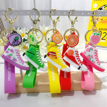 Summer Cute Canvas Shoes Keychain Bag Charm Woman Men Kids Gift Car Key Ring Holder Sports Sneaker Key Chain Accessories 2024 - buy cheap