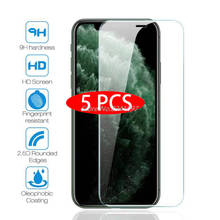 5 шт. защитное стекло на IPhone X XS 11 Pro Max XR 7 8 6s Plus 5 SE 2021 защита для экрана закаленное стекло для Iphone 11 Pro стекло 2024 - купить недорого