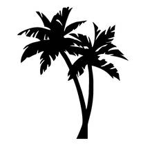 Car Sticker Palm Tree Tropical Art Bumper Decor Automobiles Motorcycles Exterior Accessories Vinyl Decals,19cm*16cm 2024 - buy cheap