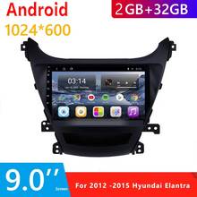 Автомобильная Мультимедийная система JOYINCAR, 2din, android 10,1, видеоплеер, GPS-навигация для Hyundai Elantra 5 2012-2015, задняя камера, BT DVR 2024 - купить недорого