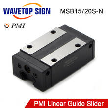 Carro de guía lineal para máquina cortadora de grabado láser CO2, bloque deslizante de MSB15S-N PMI de Taiwán 2024 - compra barato
