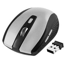 Mouse sem fio usb2.0 para computador, mini mouse óptico de 2.4 ghz com 6 botões para pc desktop 2024 - compre barato