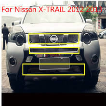 Para nissan X-TRAIL 2012 2013, grade dianteira da liga de alumínio alta qualidade em torno guarnição corrida grills guarnição 2024 - compre barato