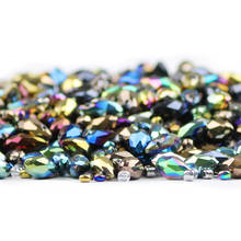 Pingente de cristal austríaco hgklbb, pingente em forma de lágrima 8*13mm para pulseira diy, fabricação de joias 2024 - compre barato