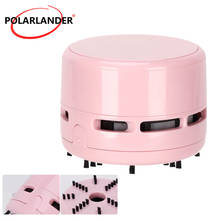 Mini aspirador de pó para mesa de canto, aspirador de pó com coletor de pó sem fio em rosa para carro, bancada 2024 - compre barato
