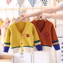 spring autumn Knitted Cardigan Sweater Baby Children Clothing Boys Girls Sweaters Kids Wear baby boy clothes winter 2024 - buy cheap