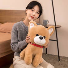 1pc/25/35/45cm peluche juguetes perros Animal de peluche de relleno Shiba Inu Chai perro dormir almohada muñeca de los niños regalo 2024 - compra barato