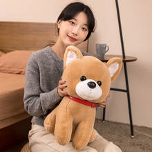 1pc 25/35/45cm Cute Sitting Dog Plush Toys Stuffed Animal Shiba Inu Chai Dog Sleep Pillow Doll Kids Girls Gift 2024 - buy cheap