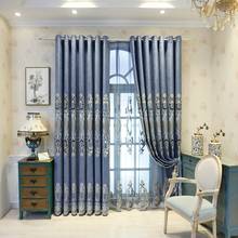 European Luxury Thick Half shading Curtains For Living Room Bedroom Embroidered Tulle Curtain Hotel Luxury Home Decor 2024 - buy cheap