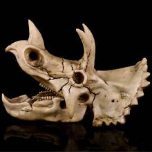 Replica Resin Triceratops Dinosaur Skeleton Model Skull Crafts Drawing Prop Decorative Ornament 2024 - buy cheap