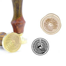 Sello de Animal de pavo real para boda, Kit de sellos de cera de invitación, sello personalizado, inicial de madera, Metal, B61 2024 - compra barato