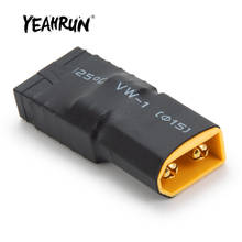 Yeahrun adaptador de conector macho xt60, conector sem fio para brinquedos modelo rc, 1/2/peças 2024 - compre barato