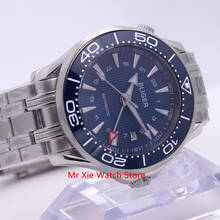 Bliger 41mm Automatic Mechanical Watch Men Luxury Sapphire Crystal Ceramic Bezel GMT Watch Luminous Waterproof Wristwatch Men 2024 - buy cheap