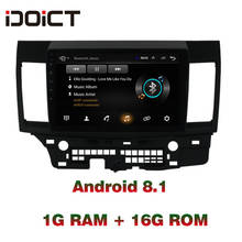 Автомобильный DVD-плеер IDOICT Android 8,1 с GPS-навигацией, мультимедийный проигрыватель для Mitsubishi LANCER Radio 2010-2016, автомобильная стереосистема 2024 - купить недорого