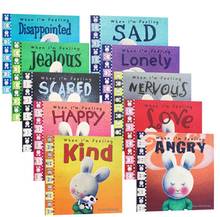 10 Books/set When I 'm Feeling Hairy Rabbit Picture Story Reading Book English Baby Kids Regulate Emotion Management Books 2024 - buy cheap