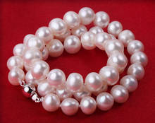 Women Gift word Love Hot Genuine 9-10mm WHITE south sea AKOYA PEARL NECKLACE 18" 2024 - buy cheap