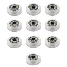 10Pcs 3D Printer Plastic Wheel POM Big Models Pive Round Wheel Idler Pulley Gear for CNC Openbuilds V-Slot 2024 - buy cheap