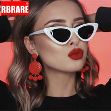 Gafas de sol RBRARE Vintage Triangular de ojo de gato para mujer, marca de lujo, gafas Retro de colores caramelo transparentes, gafas femeninas 2024 - compra barato