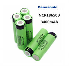 Литий-ионный аккумулятор Panasonic 18650 3400 мА · ч, 3,7 В, для NCR18650B, 3400 мА · ч, подходит для фонарика 2024 - купить недорого