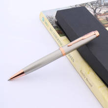Bolígrafo clásico de metal para estudiantes, color rosa, dorado y gris 2024 - compra barato