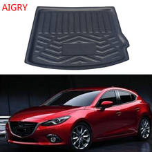 Alfombrilla protectora para maletero de Mazda 3 Axela BM Hatchback 2014, 2015-2018, bandeja de carga, forro de maletero, alfombrilla protectora para suelo 2024 - compra barato