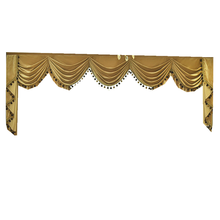 European  Royal Velvet Valance Curtains for Living Room Bedroom Luxury Pompom Pelmet Canopy  Window Curtain Customized 2024 - buy cheap