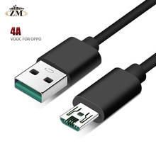 Micro usb cabo 4a carga flash rápida para vooc oppo vivo microusb carregador de cabo para samsung xiaomi huawei android telefone móvel 2024 - compre barato