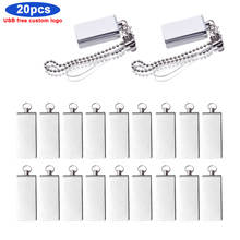 Custom Logo 20 pcs/ lot Metal USB 2.0 4GB 8GB 16GB 32GB 64GB Pen Drive flash drive Pendrive Memory Stick U Disk for Photography 2024 - buy cheap