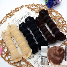 Esponja de peinado fácil para el cabello, utensilio para hacer moños, rizador de pelo, Coiffure, trenzado, esponja francesa mágica, 1 ud. 2024 - compra barato